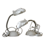 Set of 2 bedside lamp "airplane"