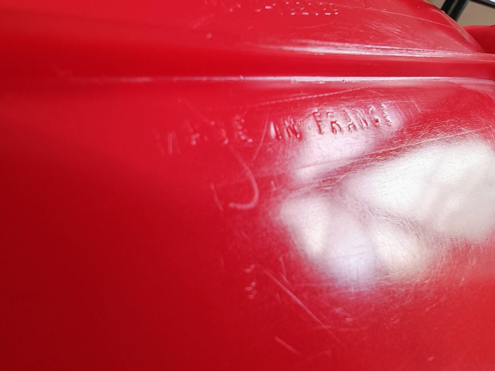 Pair of Vintage Space Age Red Armchairs 1970