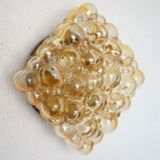 Glass wall lamp by Helena Tynell for Glashütte Limburg vintage design