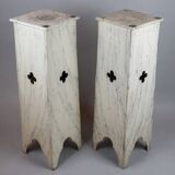 Pair of wooden bases - Circa 1900