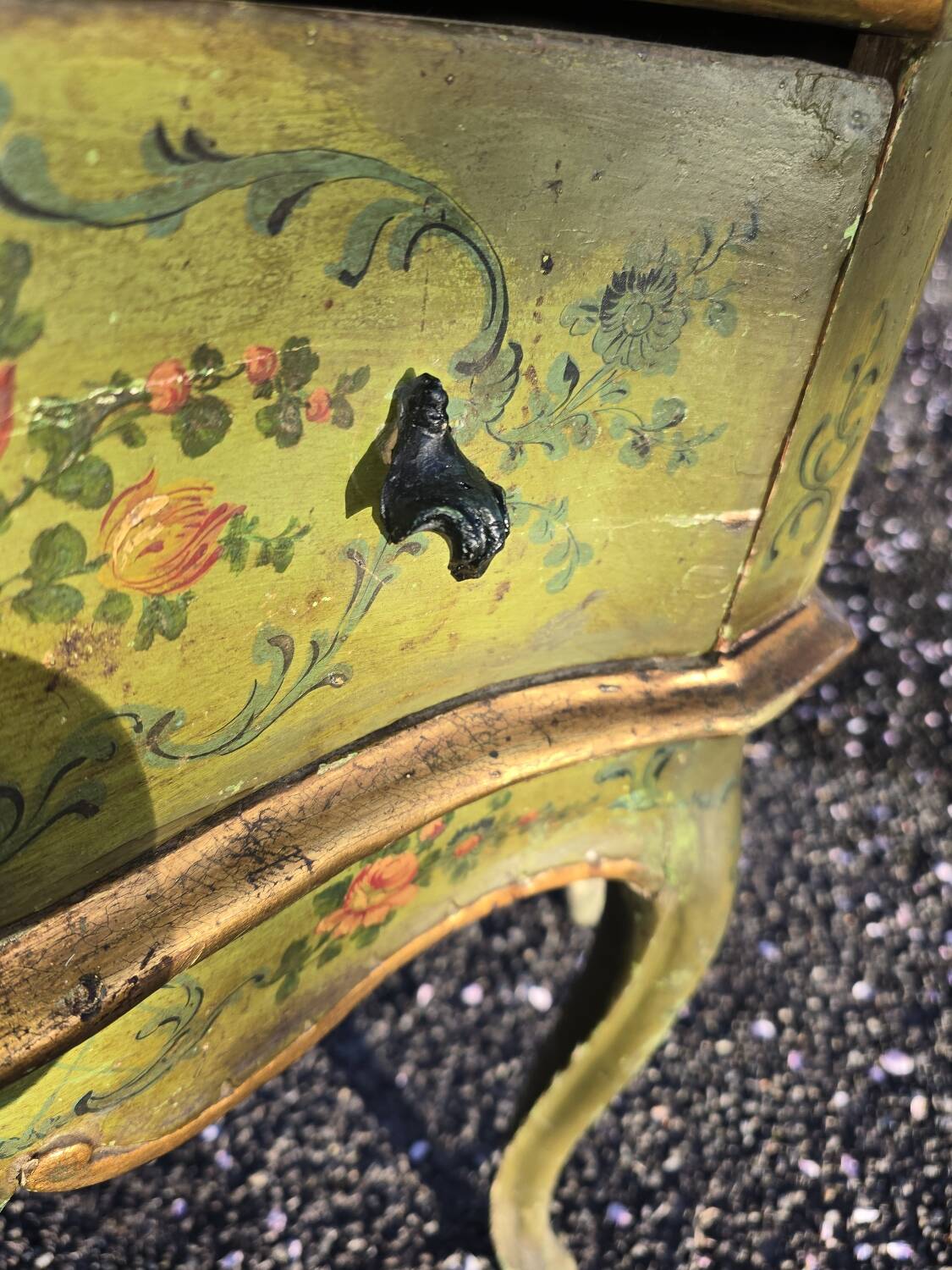 Antique vintage painted chest of drawers