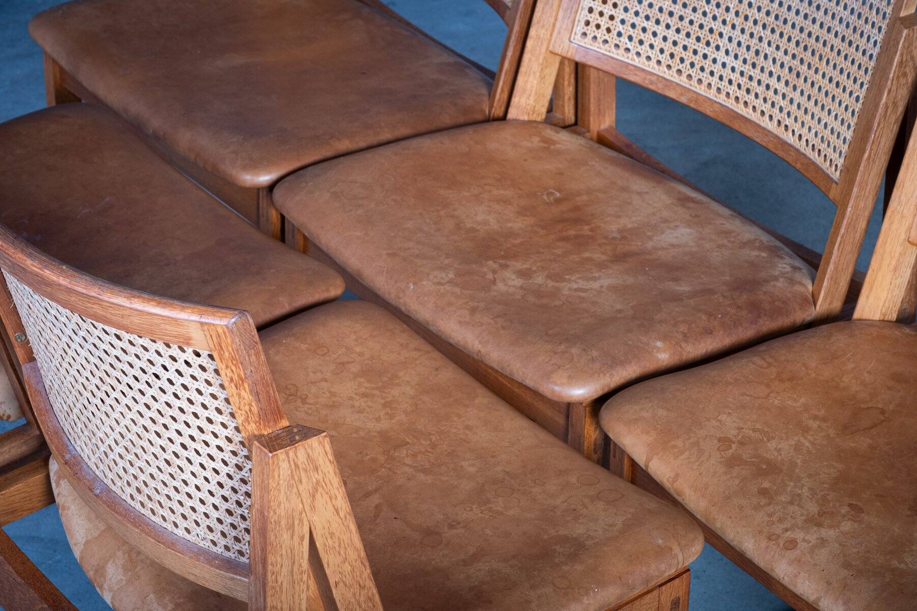 Oak Dining Chairs by Kai Lyngfeldt Larsen, 1960s, Set of 5