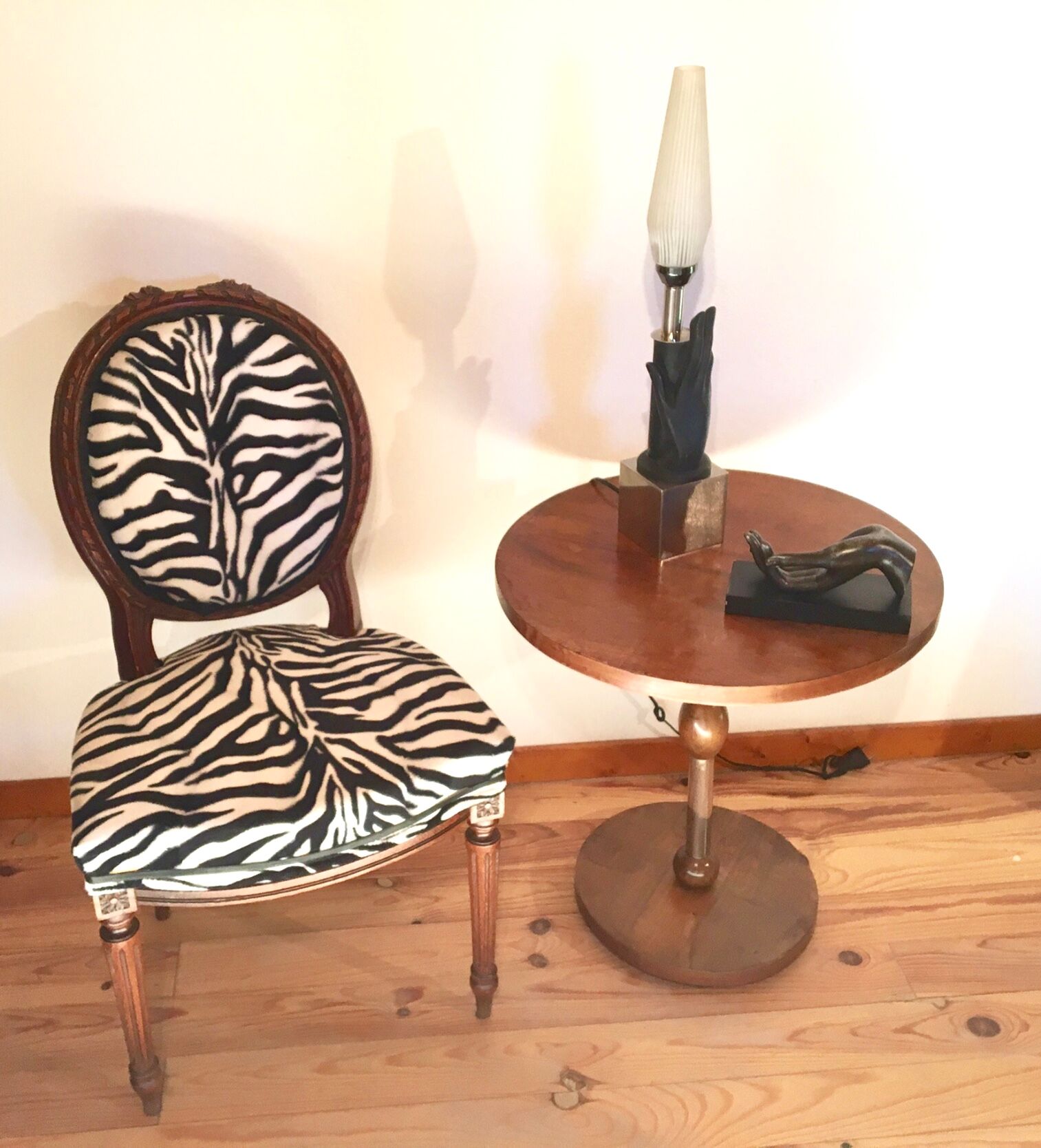 Duo of Louis XVI Medallion chairs