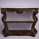 Console Italienne époque Charles X en acajou