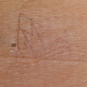 Set of Dutch modern dressing table and stool in birch plywood by Cees Braakman for Pastoe, 1951