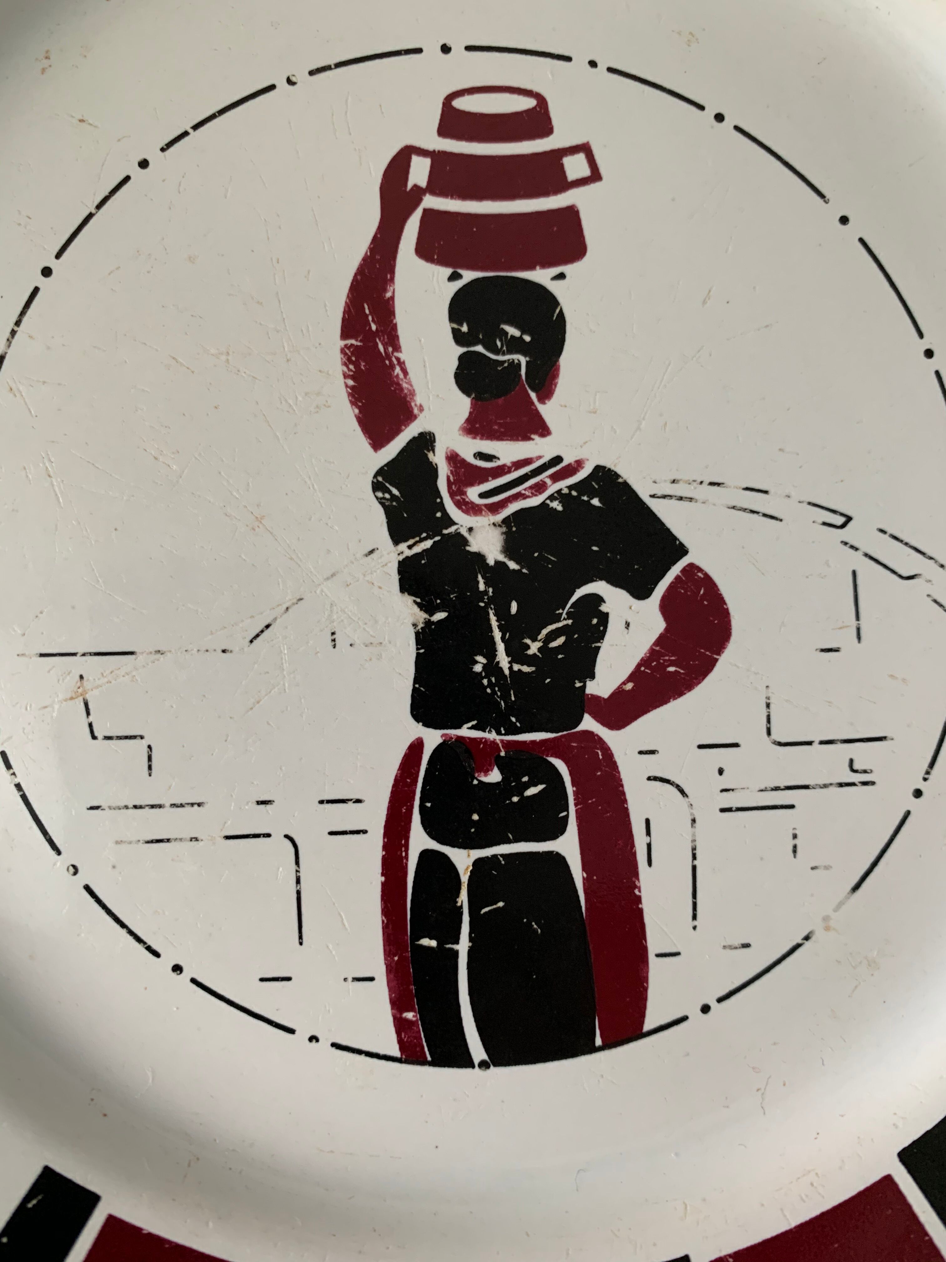 Basque women's plate Sieulanne Bayonne