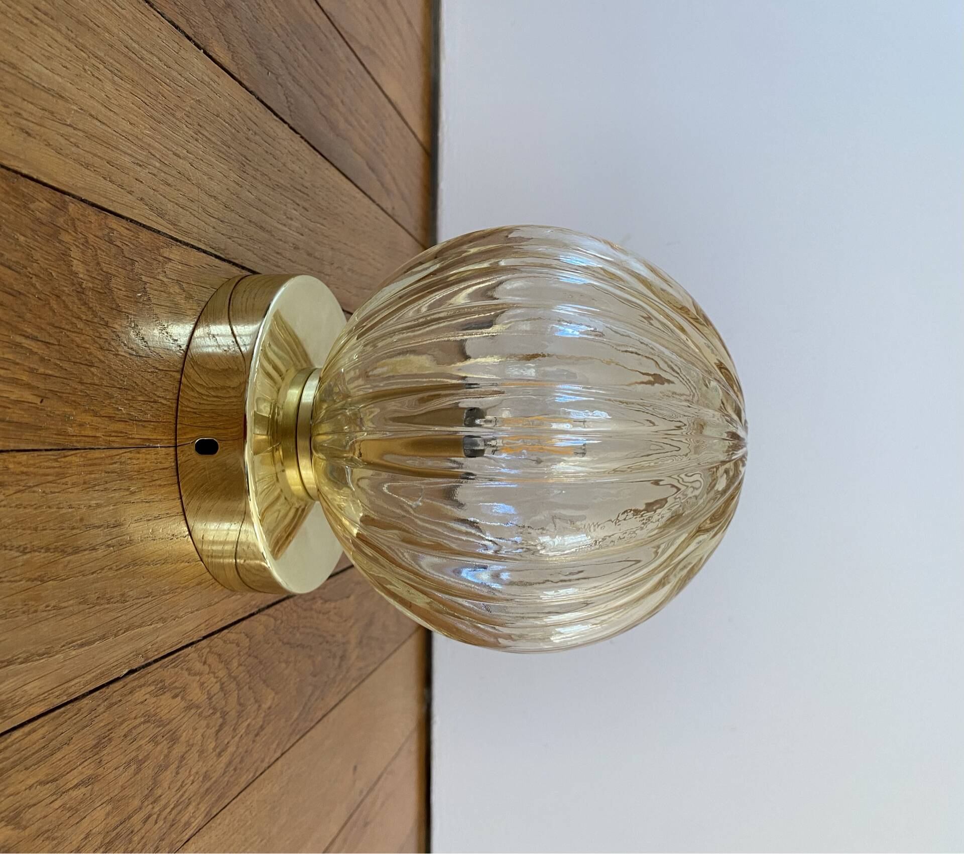 Vintage globe wall light or ceiling light