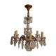Old chandelier with stamps
