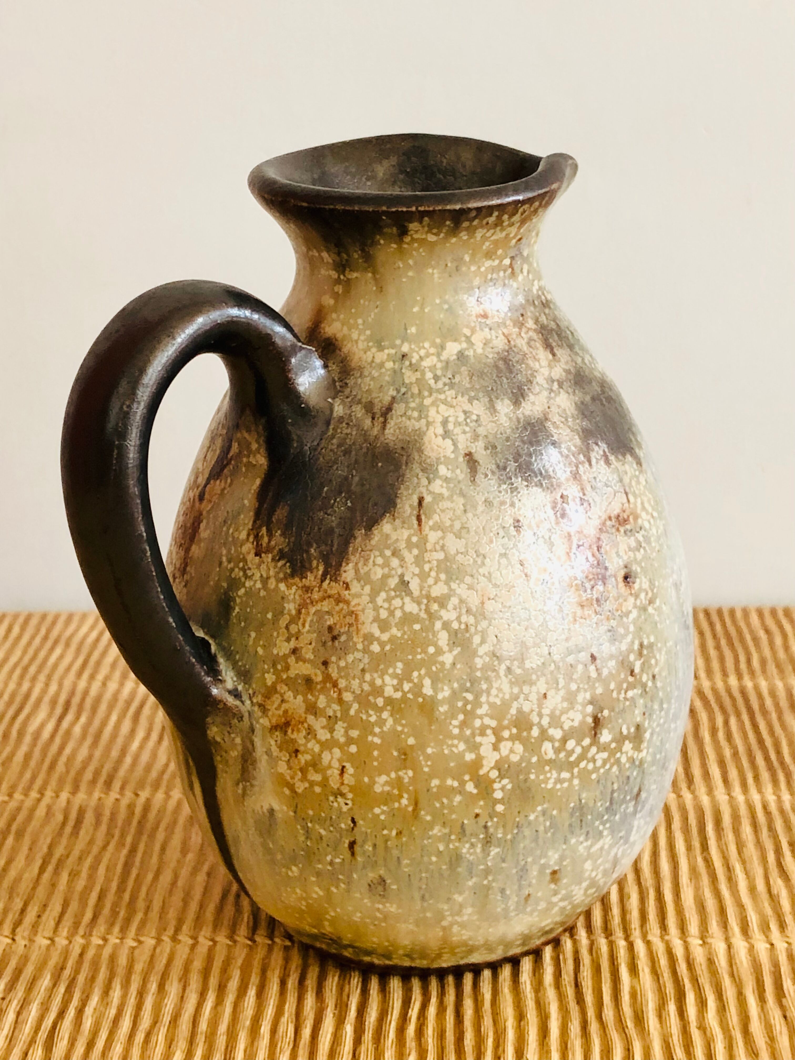 Ceramic soliflore vase by Willy Biron, Belgium 1950