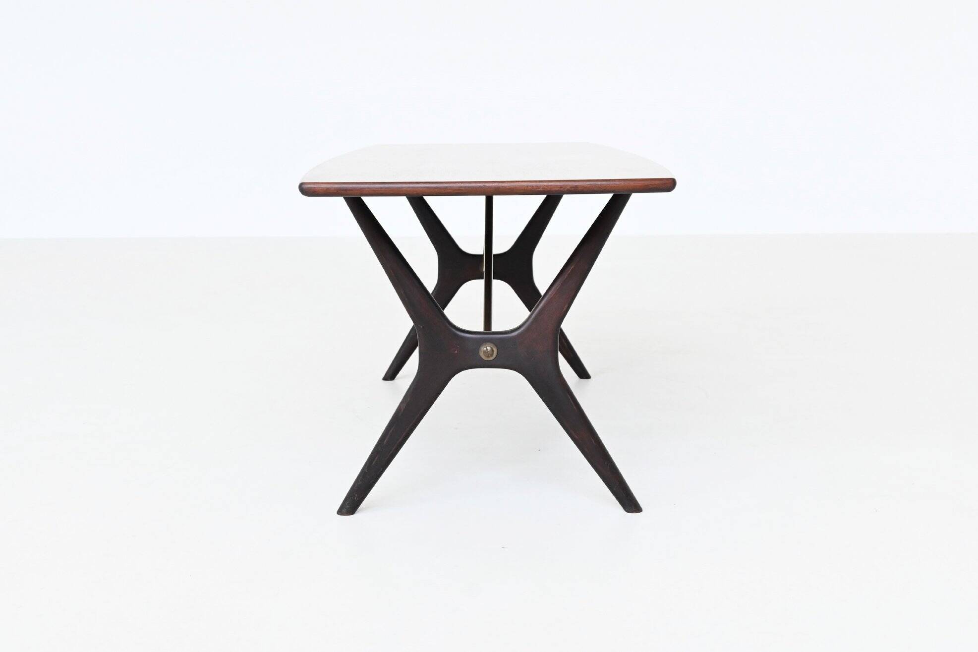 Karl Ekselius sculptural coffee table rosewood J.O.C. Sweden 1960