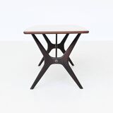 Karl Ekselius sculptural coffee table rosewood J.O.C. Sweden 1960
