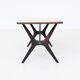 Sculptural coffee table by Karl Ekselius in rosewood, JOC Sweden, 1960.