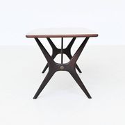 Table basse sculpturale Karl Ekselius en palissandre JOC Suède 1960