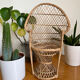 Emmanuelle vintage rattan plant holder