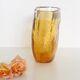 Beautiful mouth-blown bubble glass vase