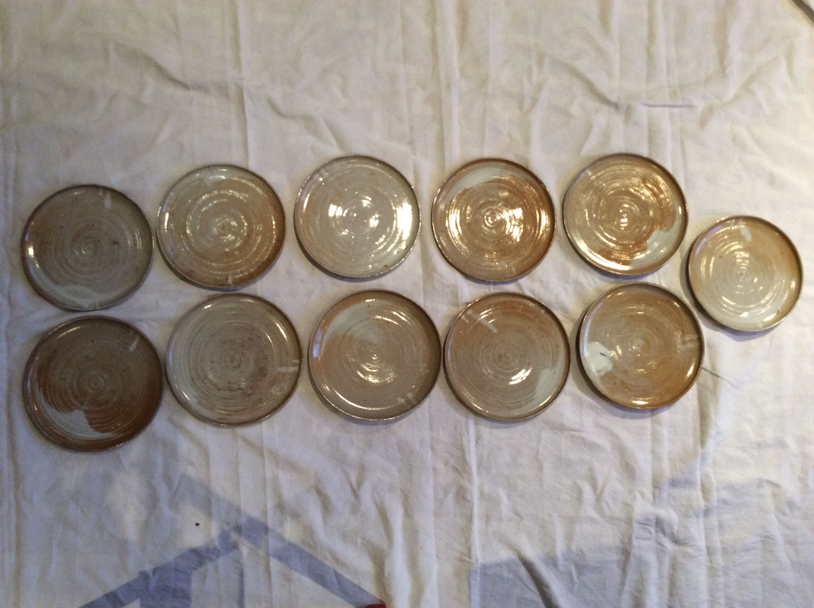 Vintage stoneware plates