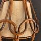 Lampe en rotin Louis Sognot 1950
