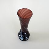 Ruby glass vase, Danish design, 1960s, made in Denmark