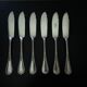 Christofle 6 fish knives model cross ribbons