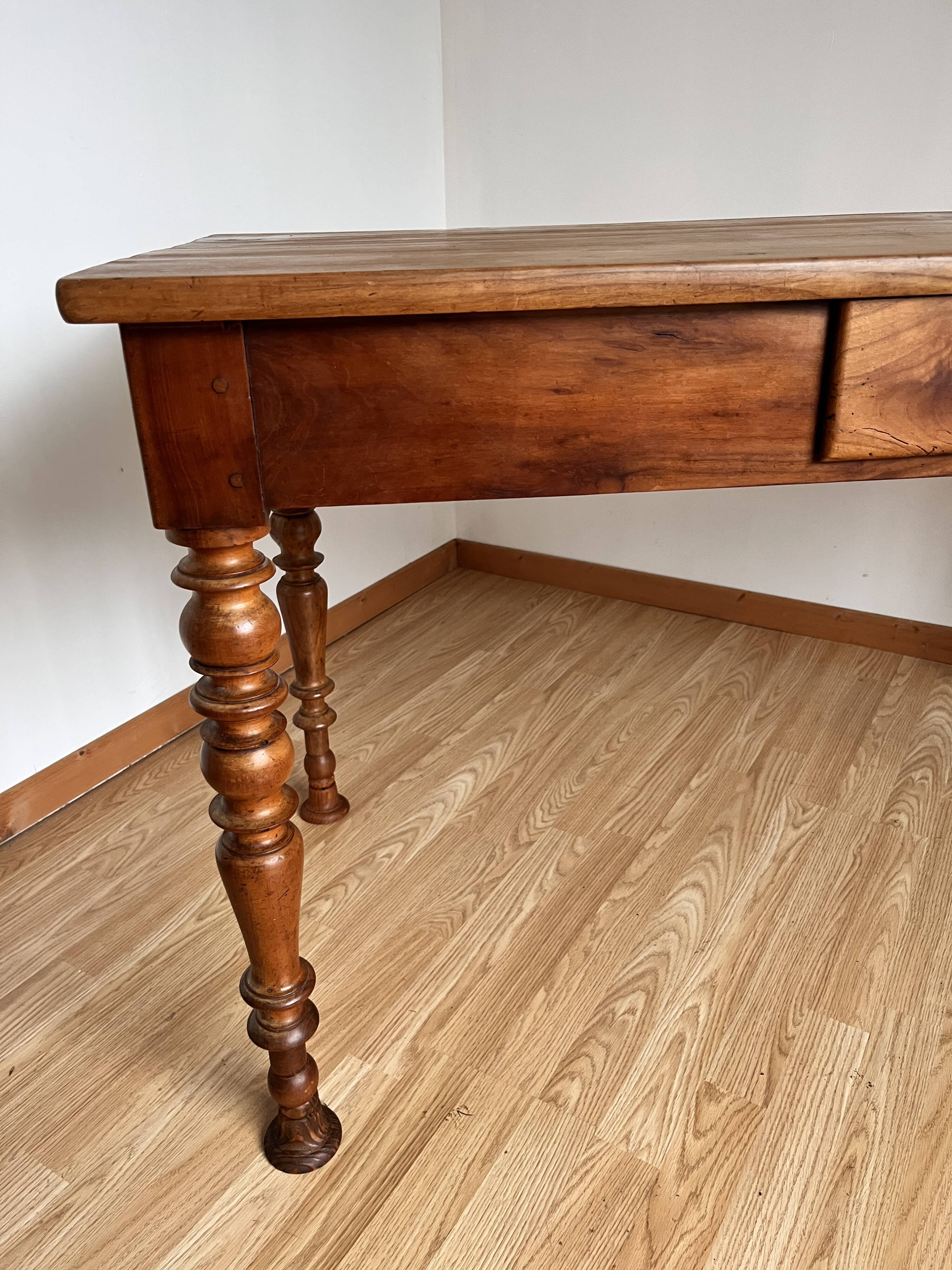Farm table in cherry wood
