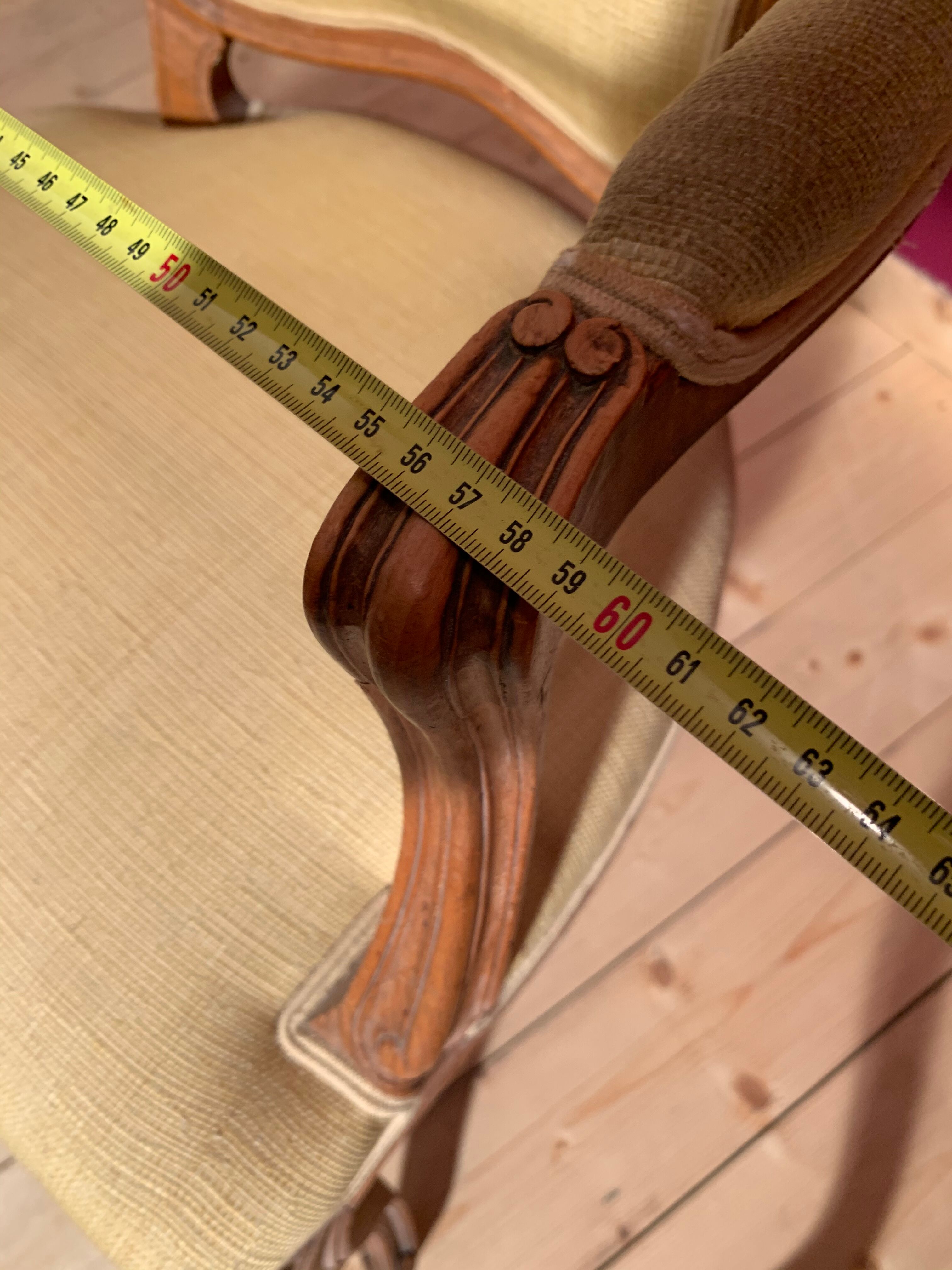 Pair baroque armchairs