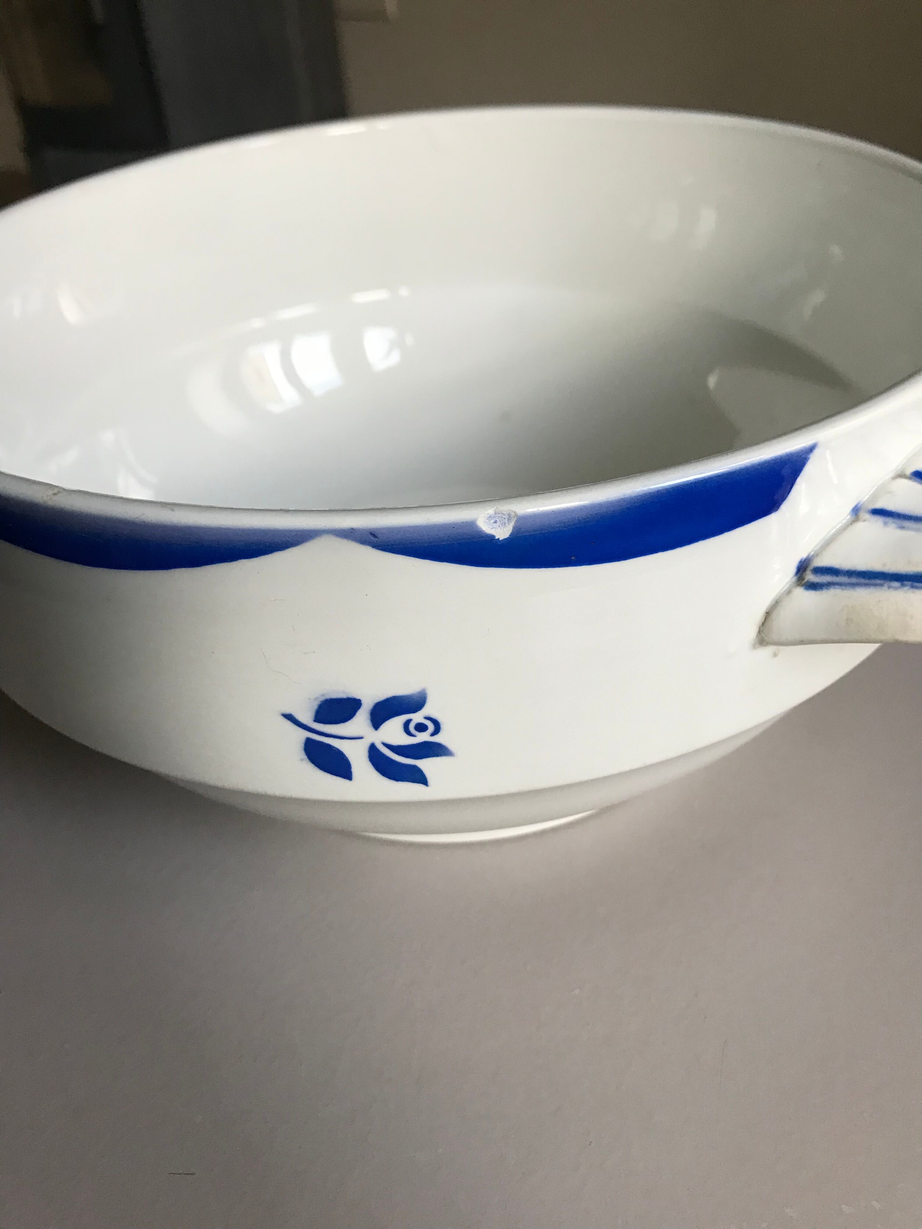 Digoin Sarreguemines flat bowl