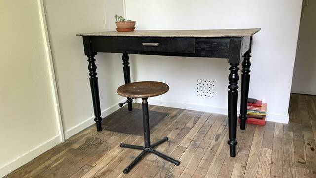 TABLE Desk ANTIQUE Louis Philippe style