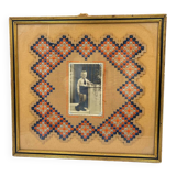 Photo frame with embroidery