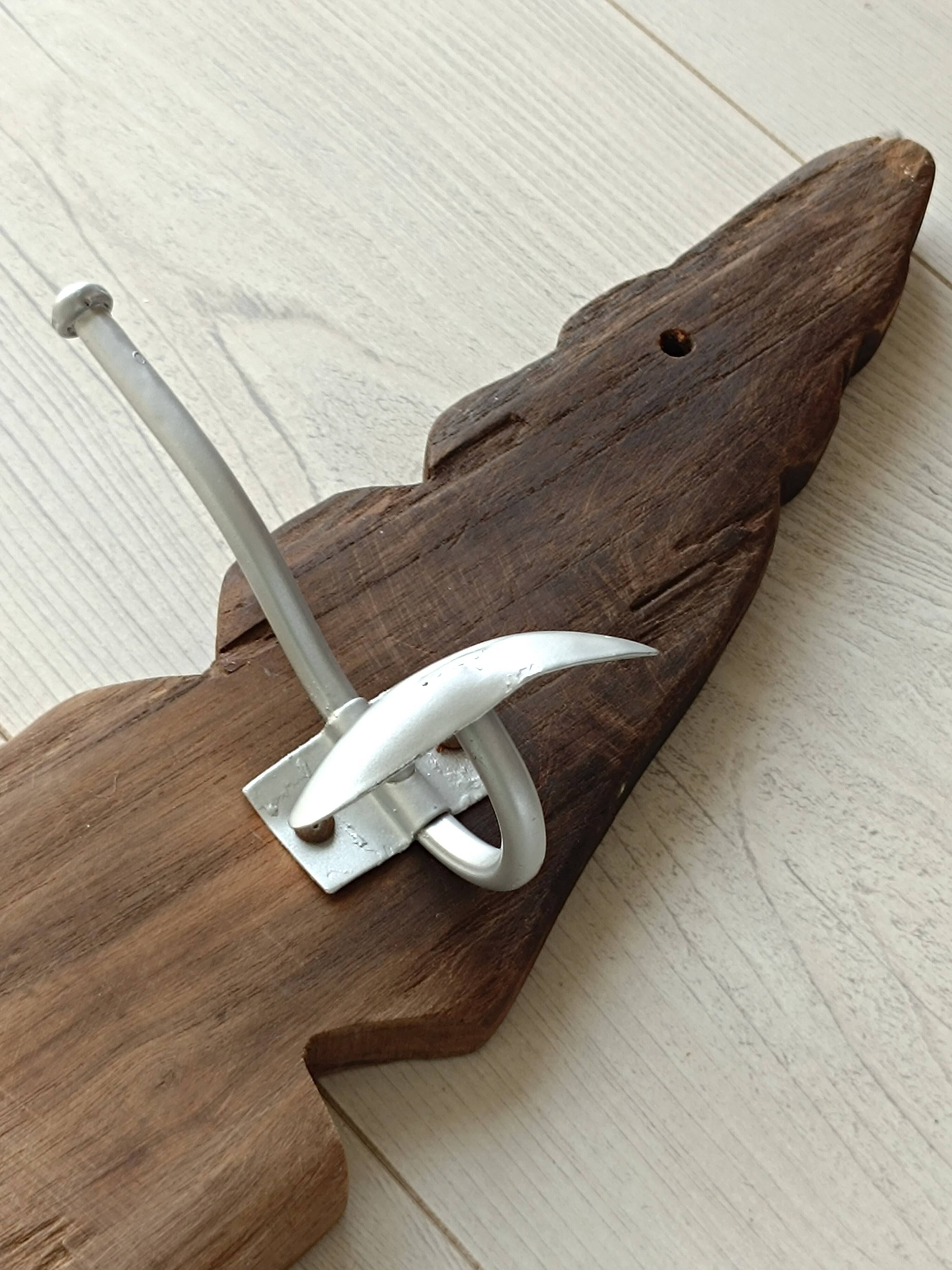 Driftwood wall coat rack