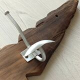 Driftwood wall coat rack