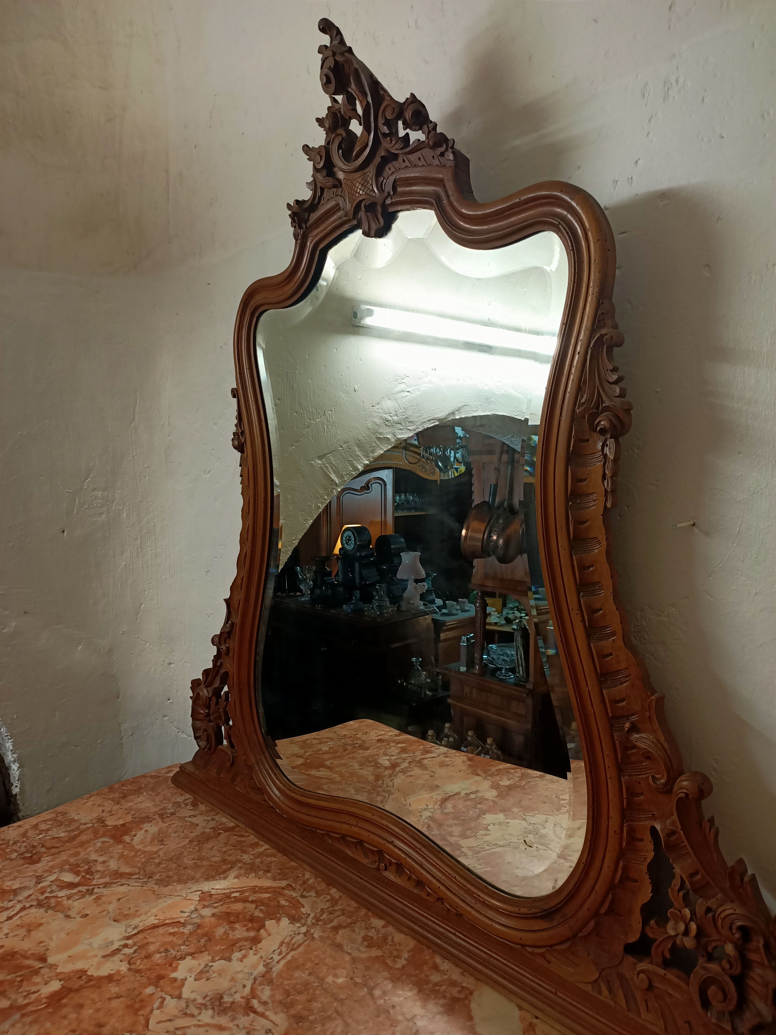 Chest of drawers with mirror