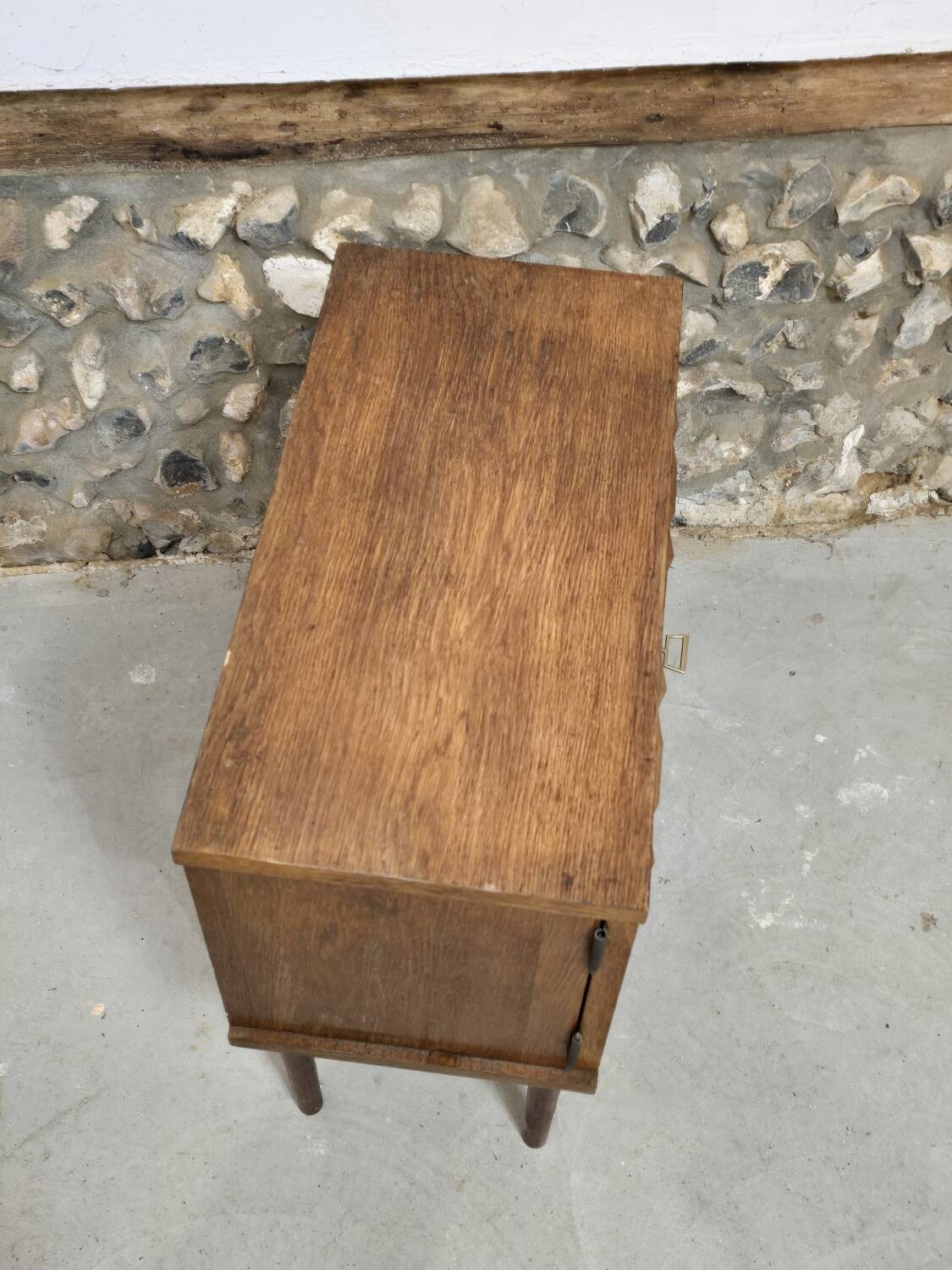 Brutalist two-door bedside table