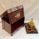 Old liquor cellar box with empty servant removable tray XlXeme H-27cm-L-32.5 cm-Pr-24cm-