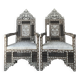 Pair of Syrian armchairs