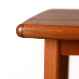 Square teak coffee table made in Denmark