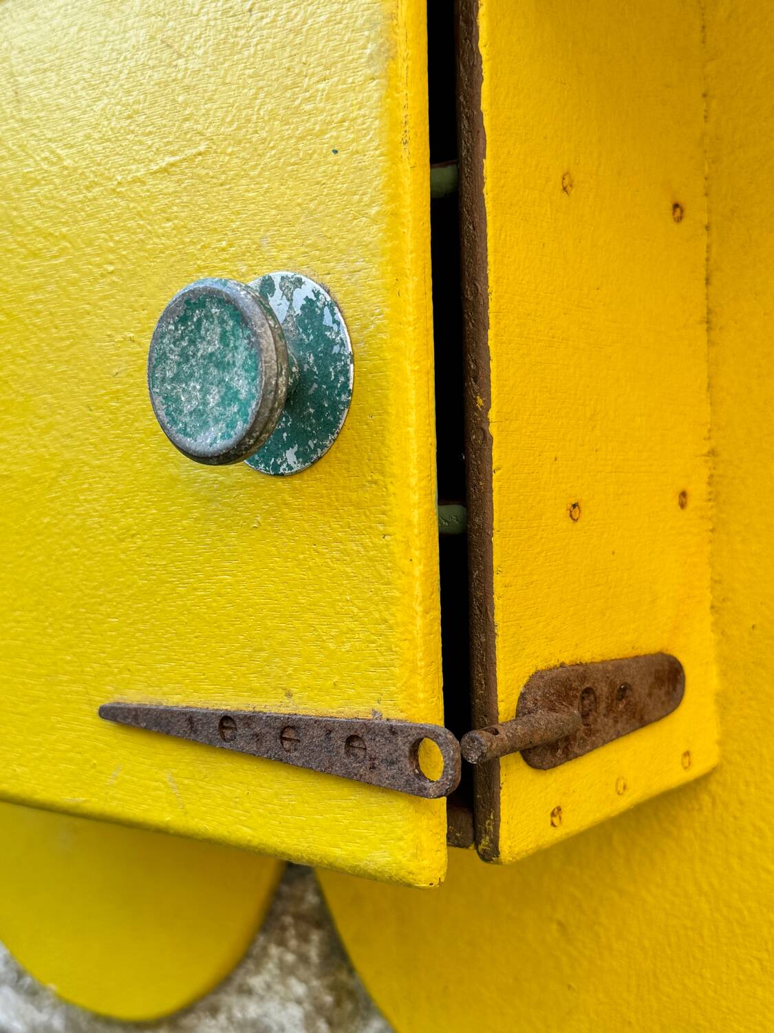 Old small vintage storage shelf