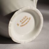 Pot à lait en porcelaine blanc et doré, Evor France