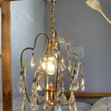 Chandelier with tassels and cage