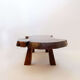 Grande table basse brutaliste "live edge" mid-century