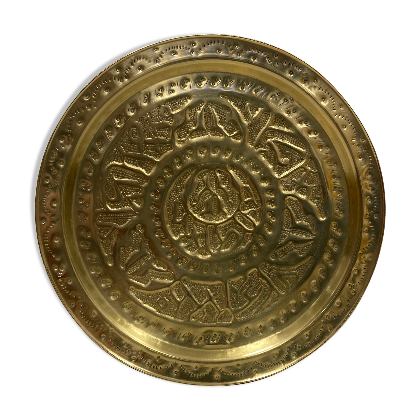 Brilliant brass dish