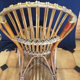 Chaise  en rotin