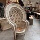 Emmanuelle armchair in wicker and rattan