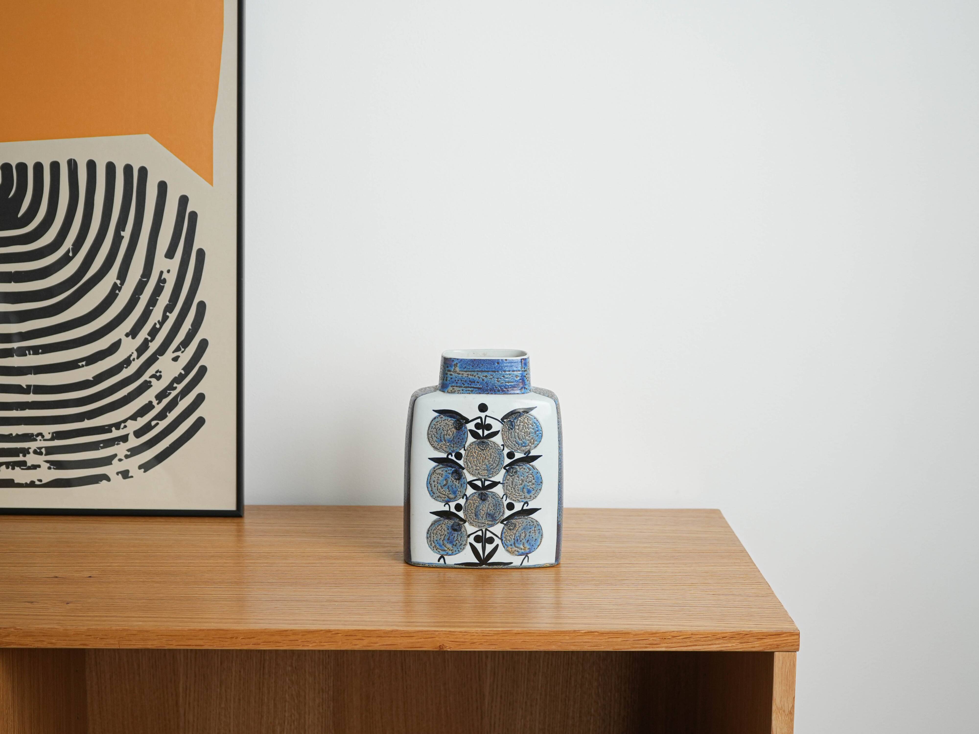 Ceramic vase, Danish design, 1960s, manufactured by Aluminia