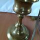 Brass bedside lamp