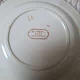 Assiettes creuses Terre de Fer Sarreguemines 1910