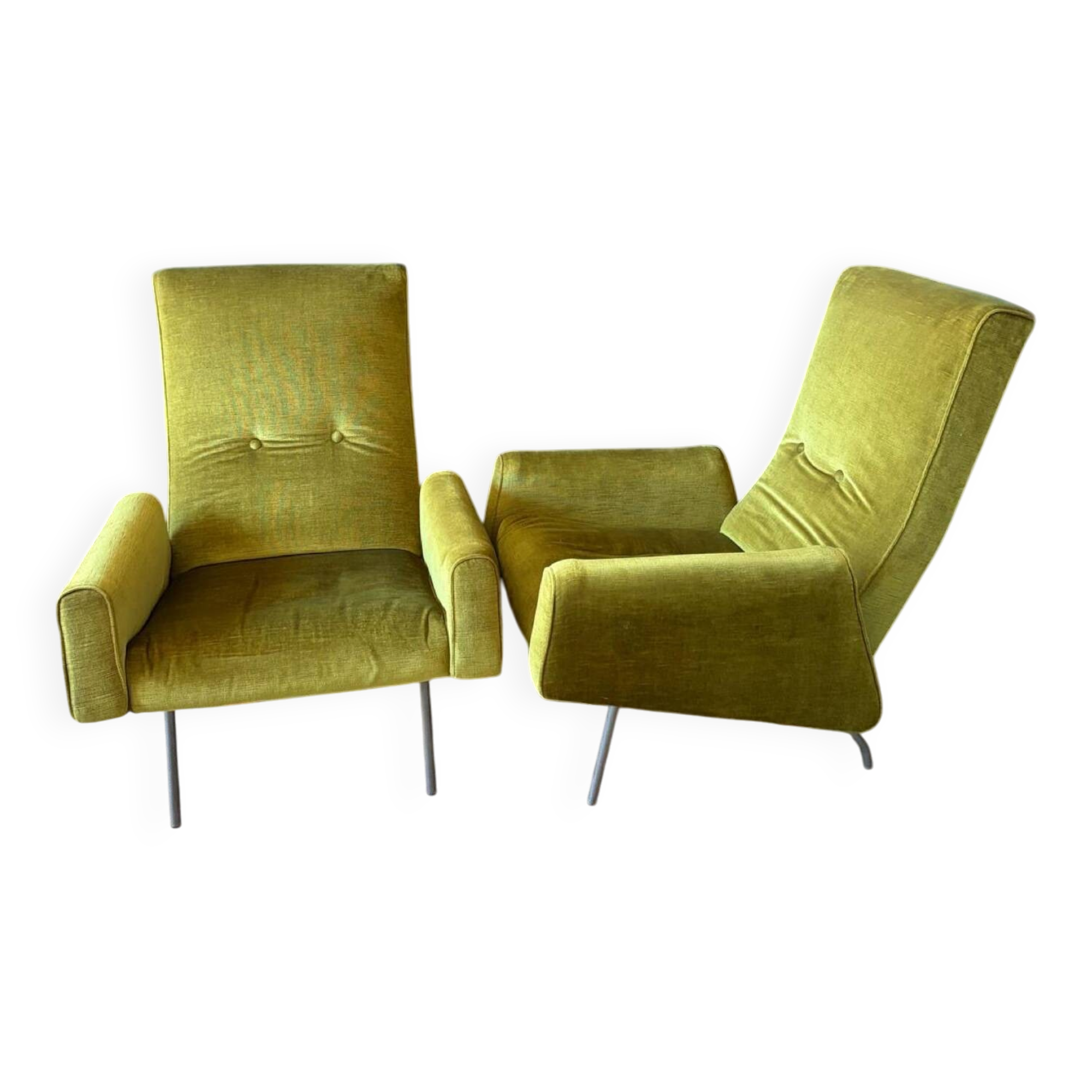 2 vintage chairs by Louis Paollozzi for Zol
