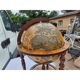 Bar globe terrestre vintage mappemonde en bois avec roulettes