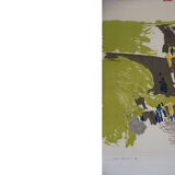 Color Lithography on Van Gelder Zonen Paper by Jörgen Fogelqvist, 1980s