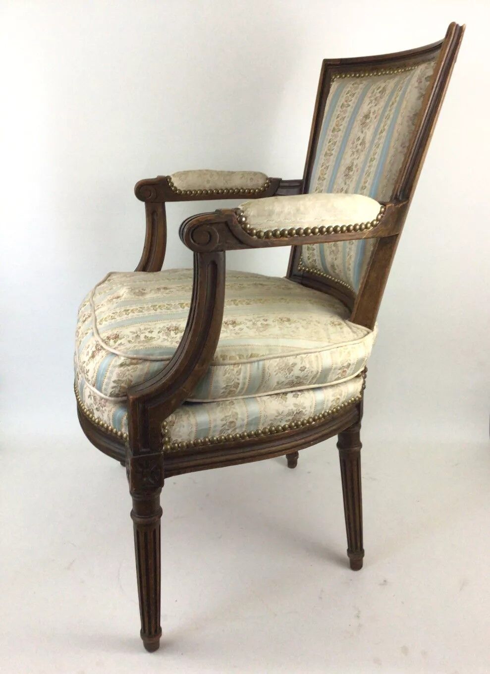 Pair of Louis XVI era convertible armchairs