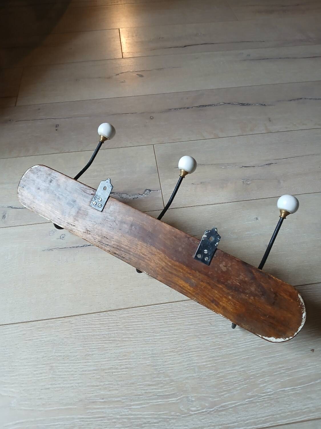 Vintage wall coat rack